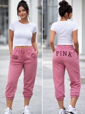 💕💗  Victoria's Secret “PINK” Cropped Campus Joggers 💗💕